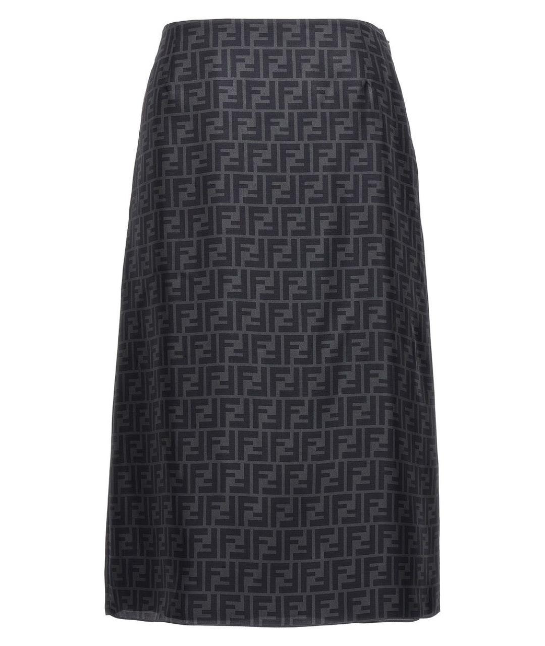 FENDI Мульти шелковый костюм с юбками, фото 4