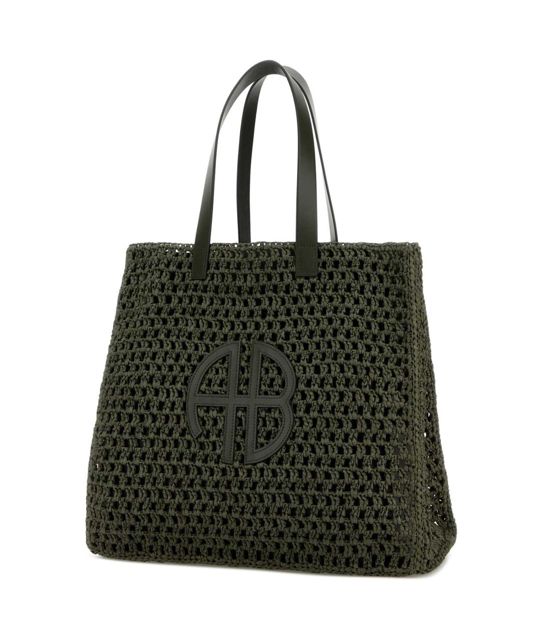 ANINE BING Зеленая сумка с короткими ручками, фото 2