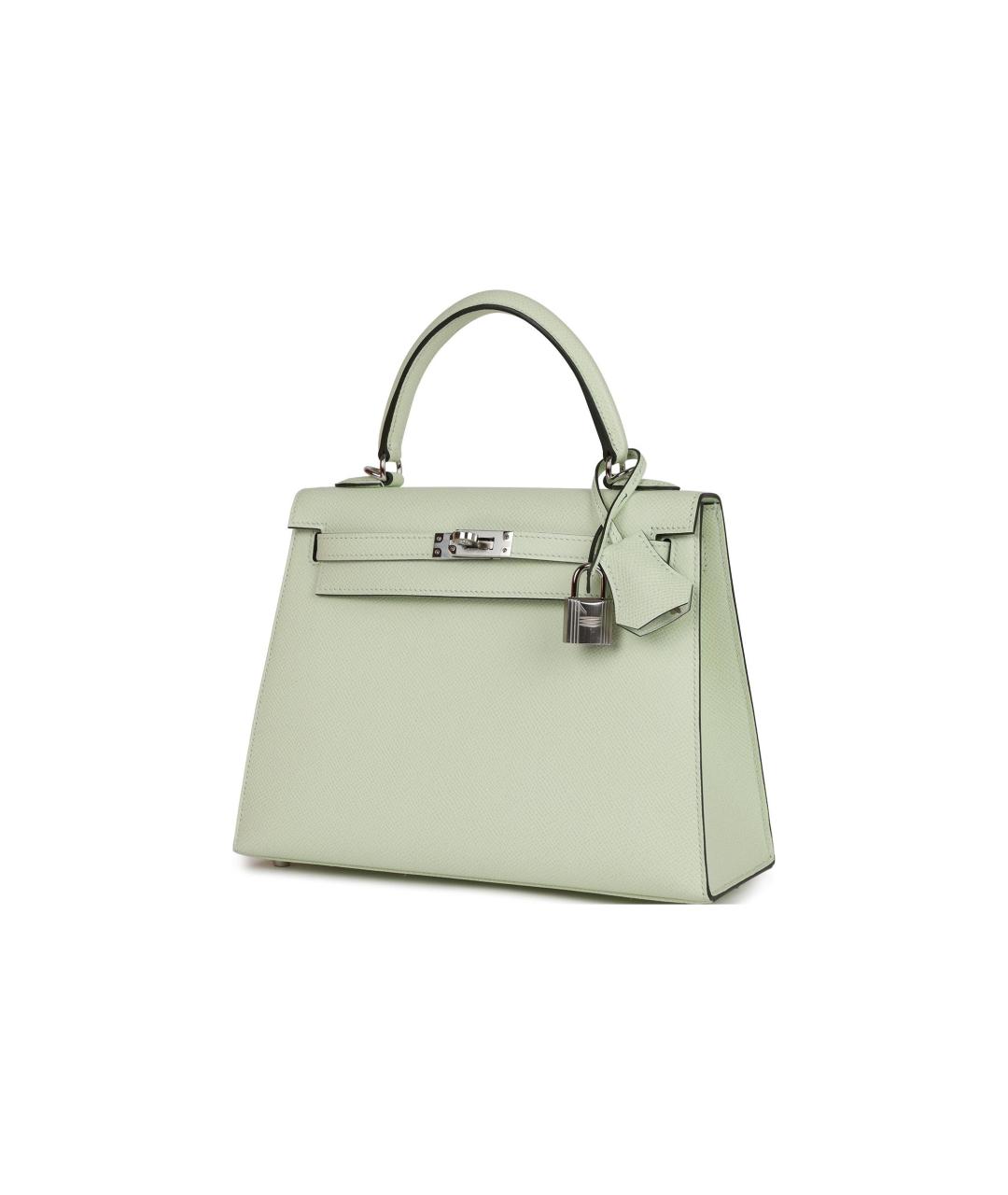 HERMES Зеленая кожаная сумка через плечо, фото 3