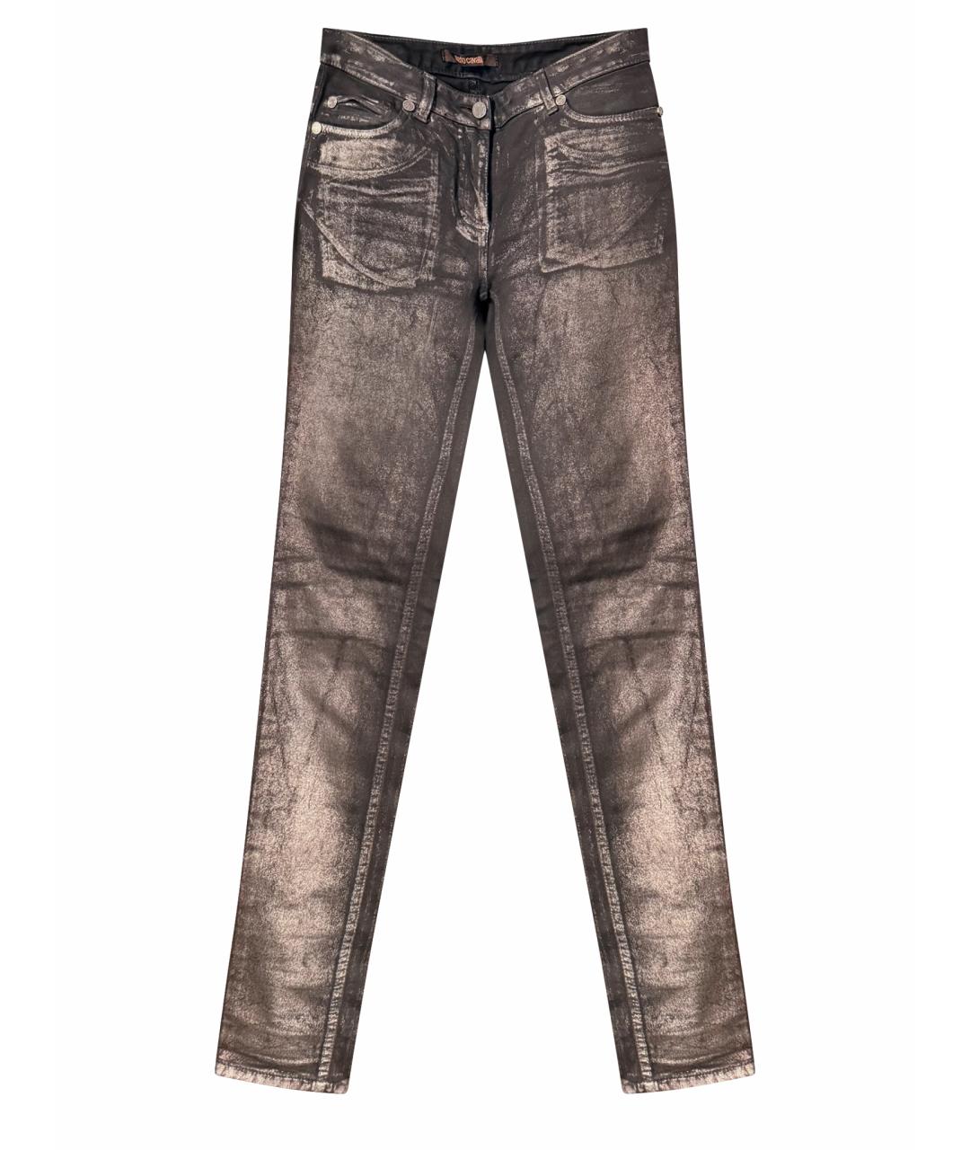 ROBERTO CAVALLI Черные хлопковые джинсы слим, фото 1