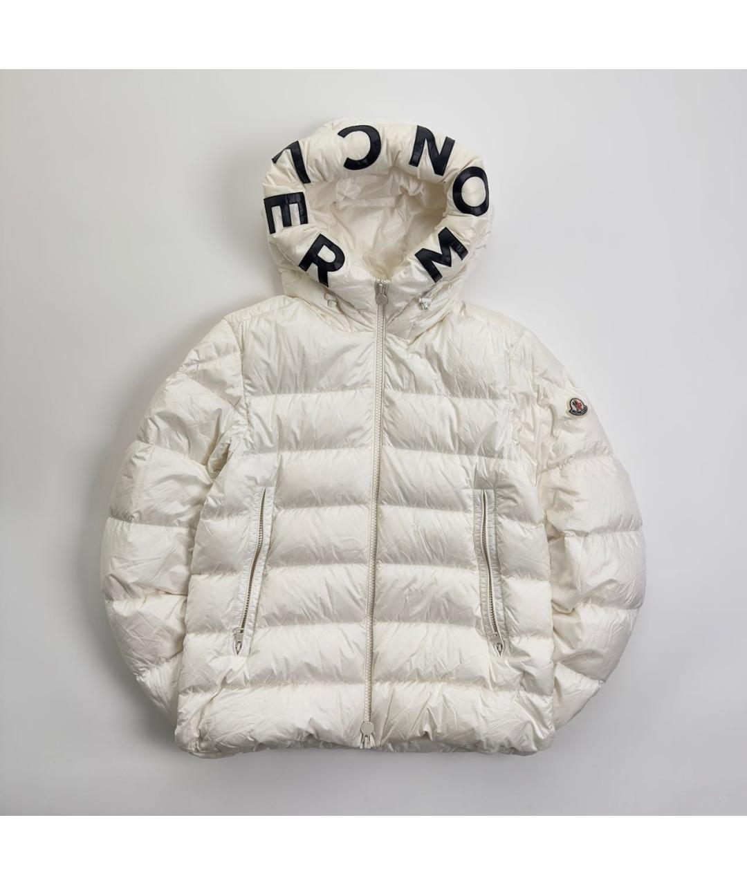 MONCLER Белая полиамидовая куртка, фото 7