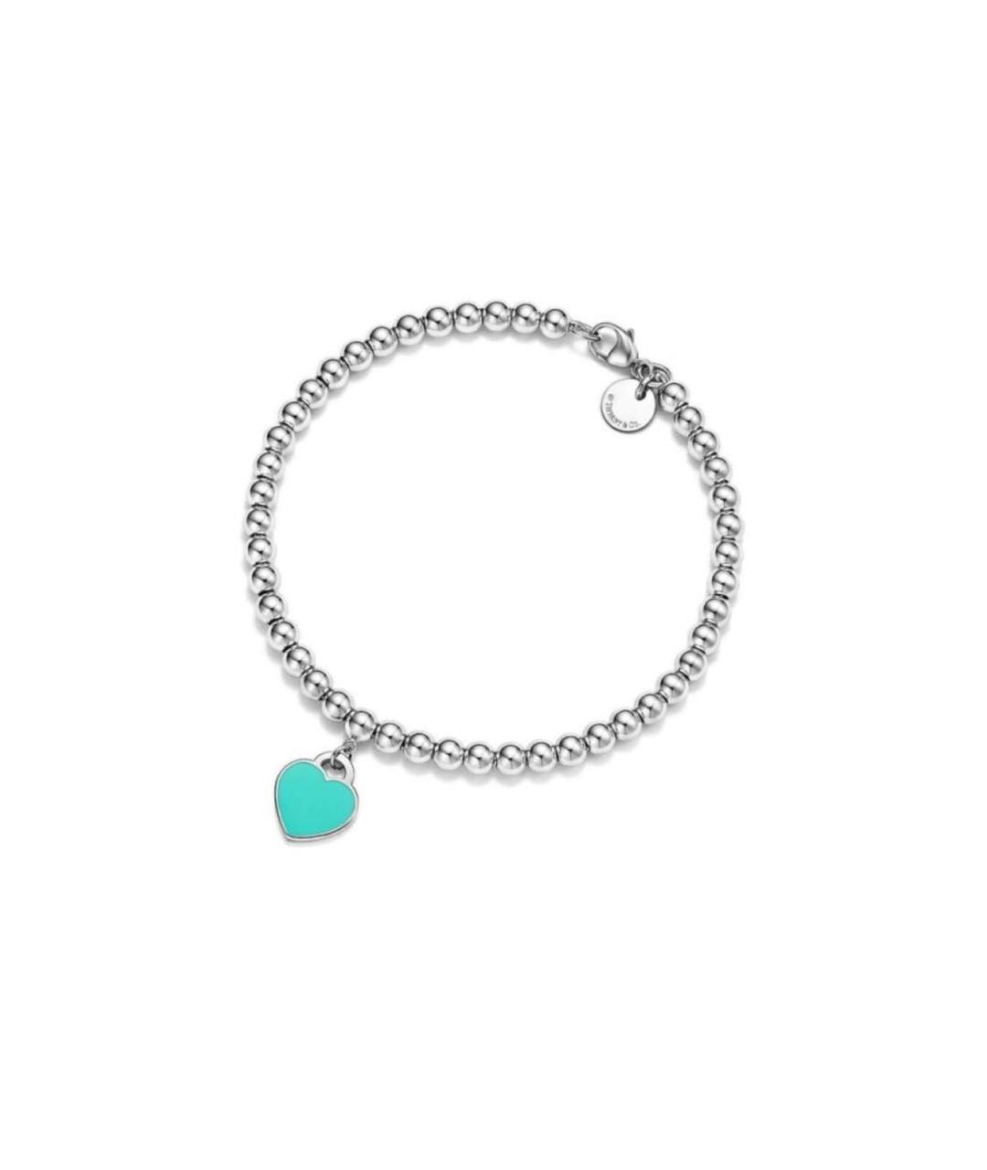 TIFFANY&CO Бирюзовый серебряный браслет, фото 9
