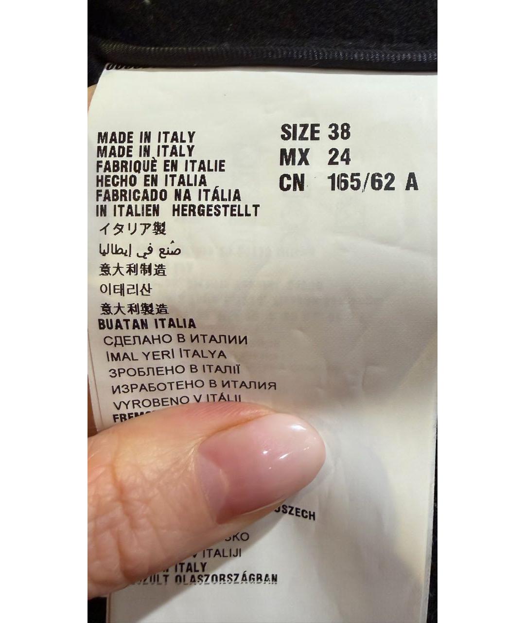 MIU MIU Черная шерстяная юбка мини, фото 4