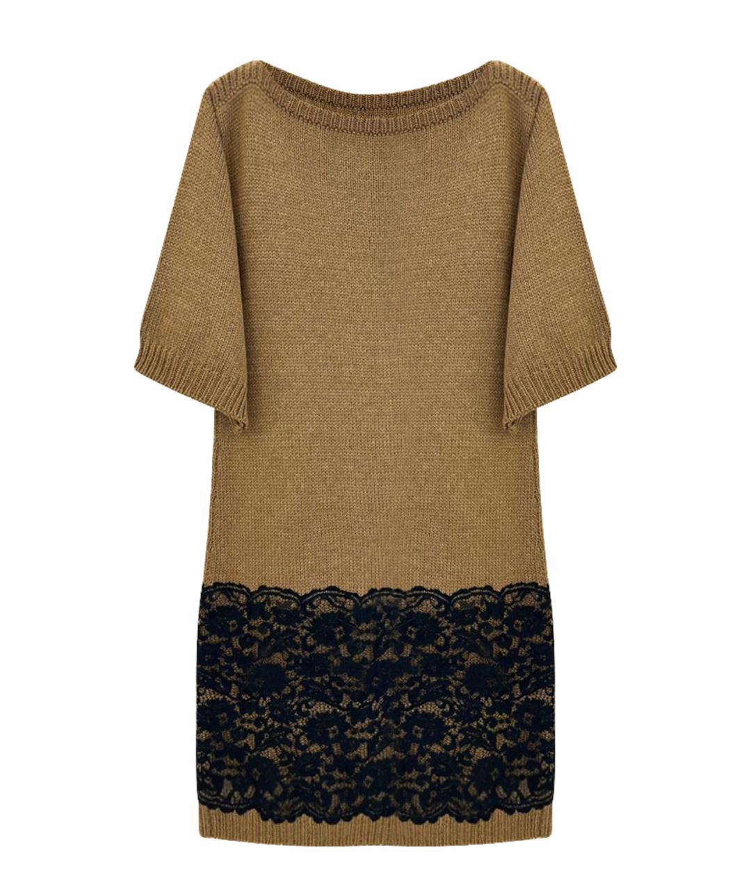 DOLCE&GABBANA Коричневое повседневное платье, фото 1