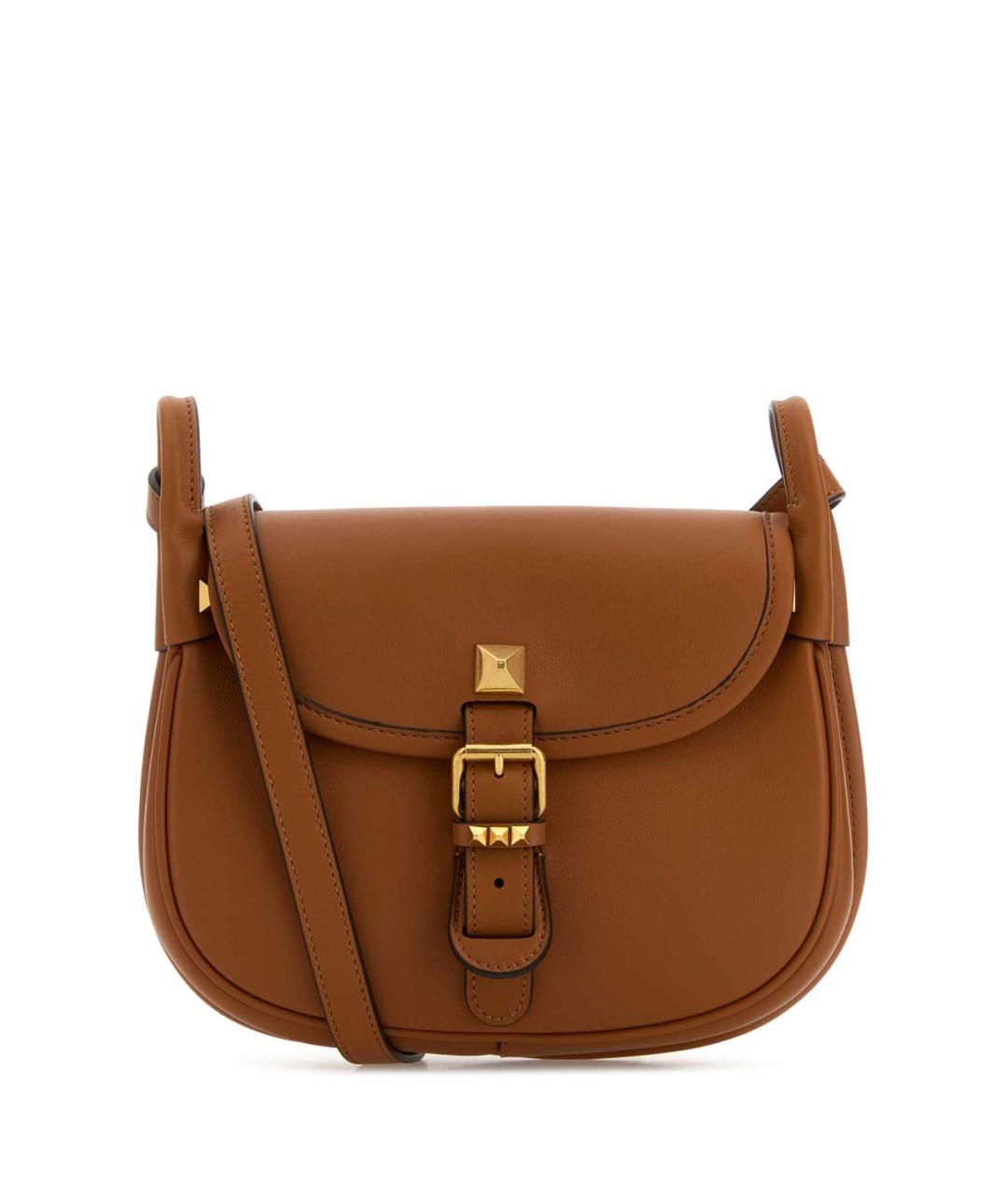 VALENTINO Бежевая кожаная сумка через плечо, фото 1