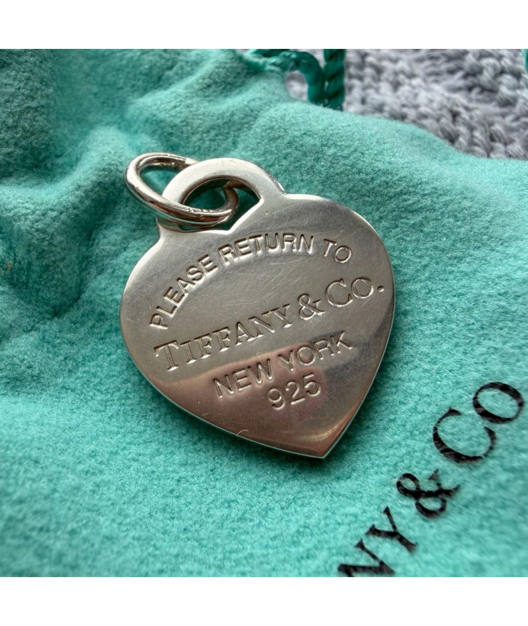 TIFFANY&CO Серебрянный серебряный кулон, фото 4