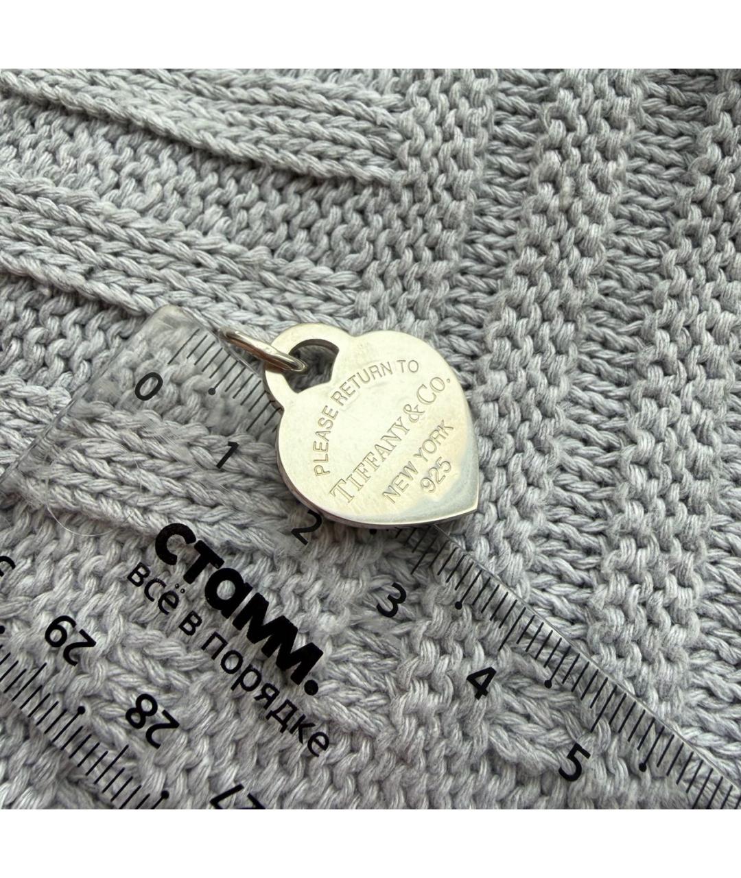 TIFFANY&CO Серебрянный серебряный кулон, фото 6