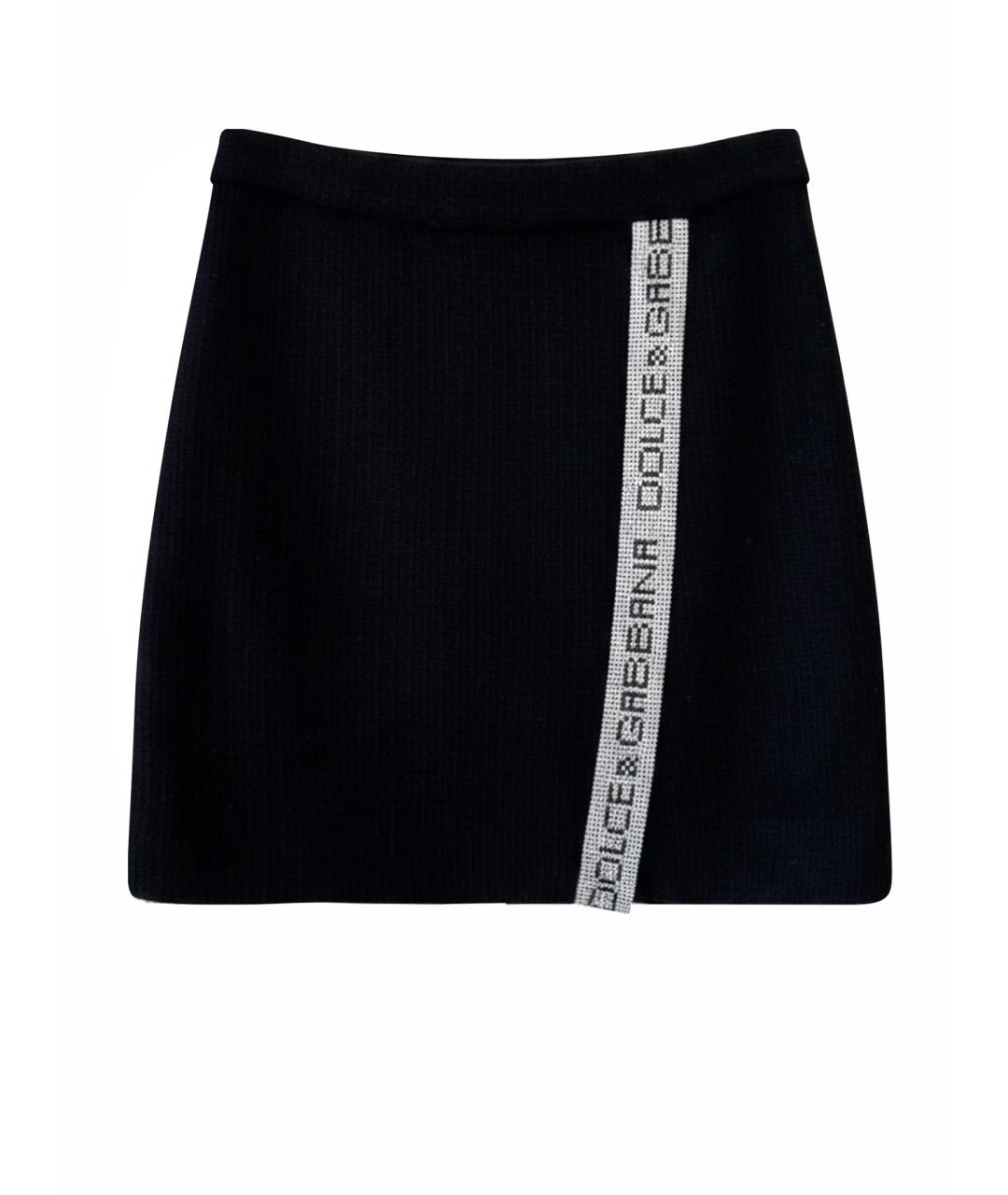 DOLCE&GABBANA Черная юбка мини, фото 1