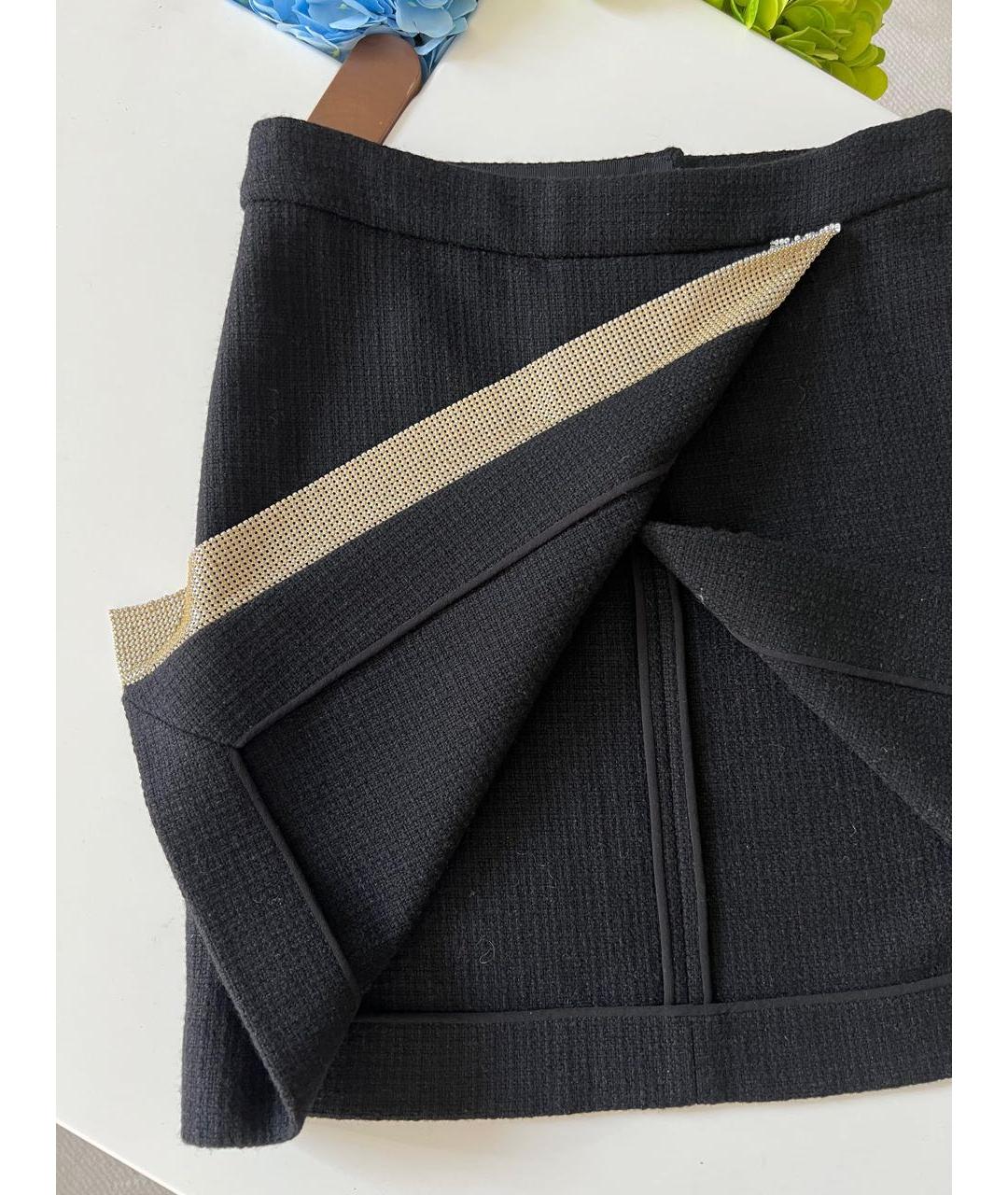 DOLCE&GABBANA Черная юбка мини, фото 3