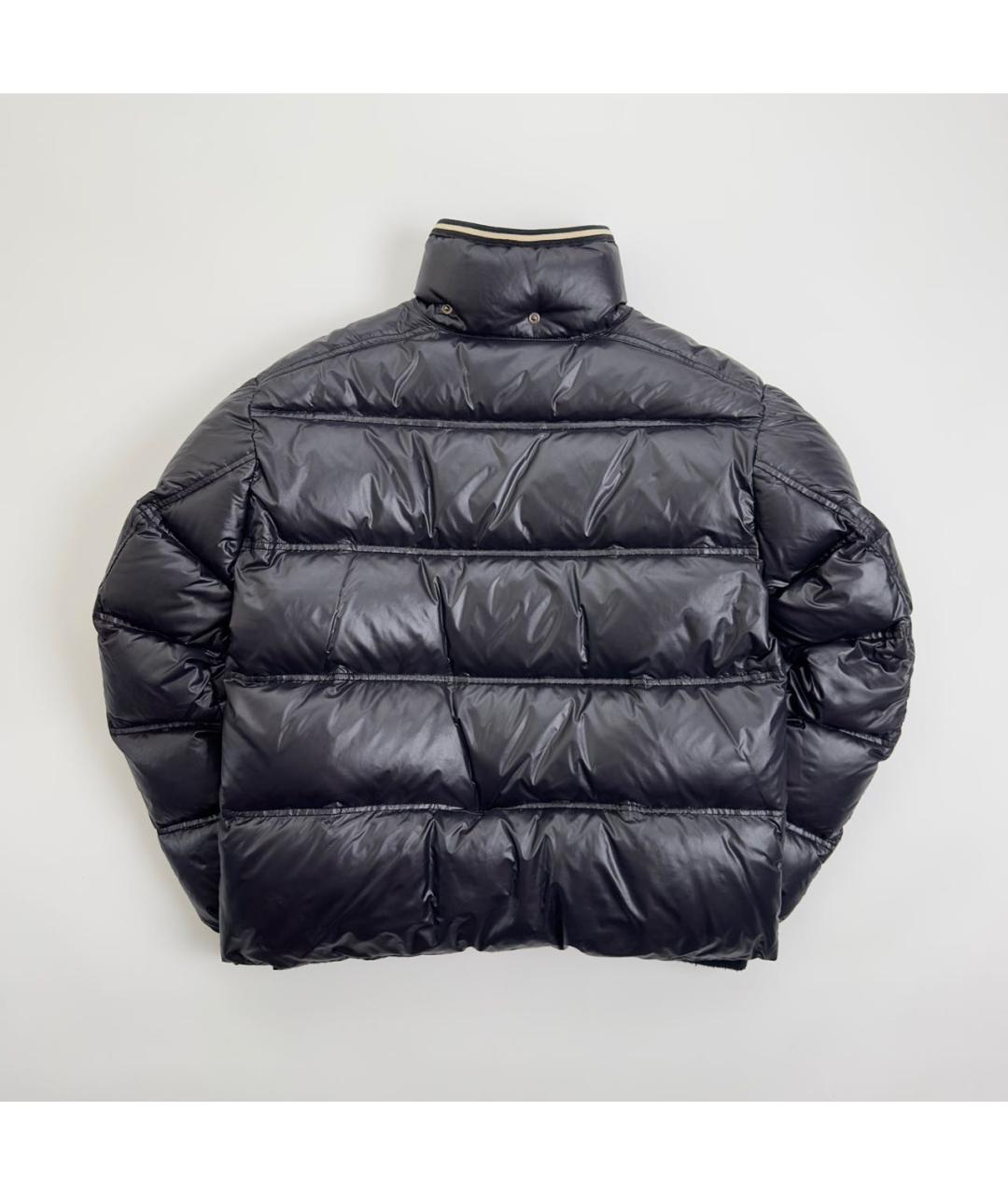 MONCLER Черный полиамидовый пуховик, фото 2