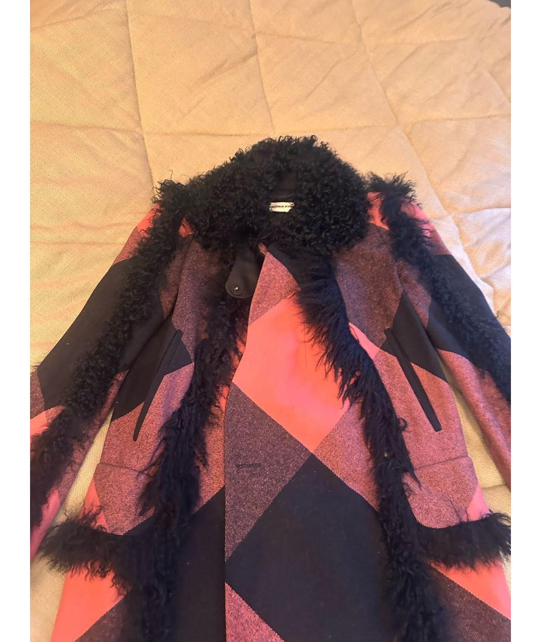 SONIA RYKIEL Мульти шерстяное пальто, фото 2