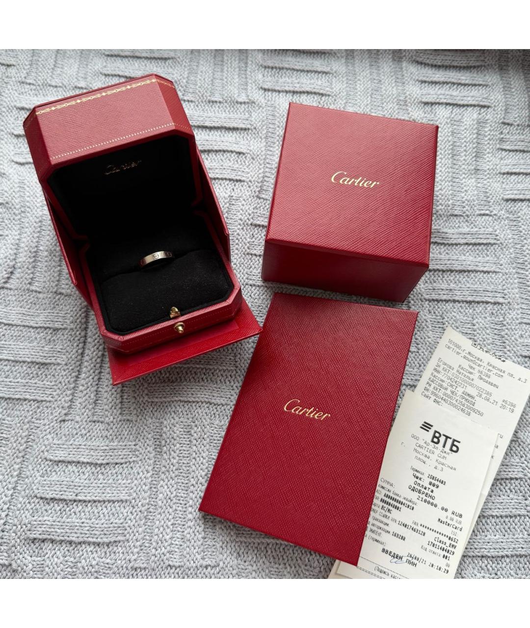 CARTIER Серебряное кольцо из белого золота, фото 2