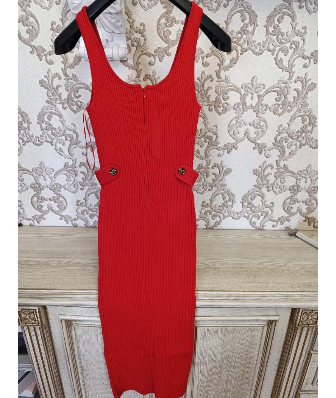 MICHAEL KORS Красное вискозное повседневное платье, фото 3