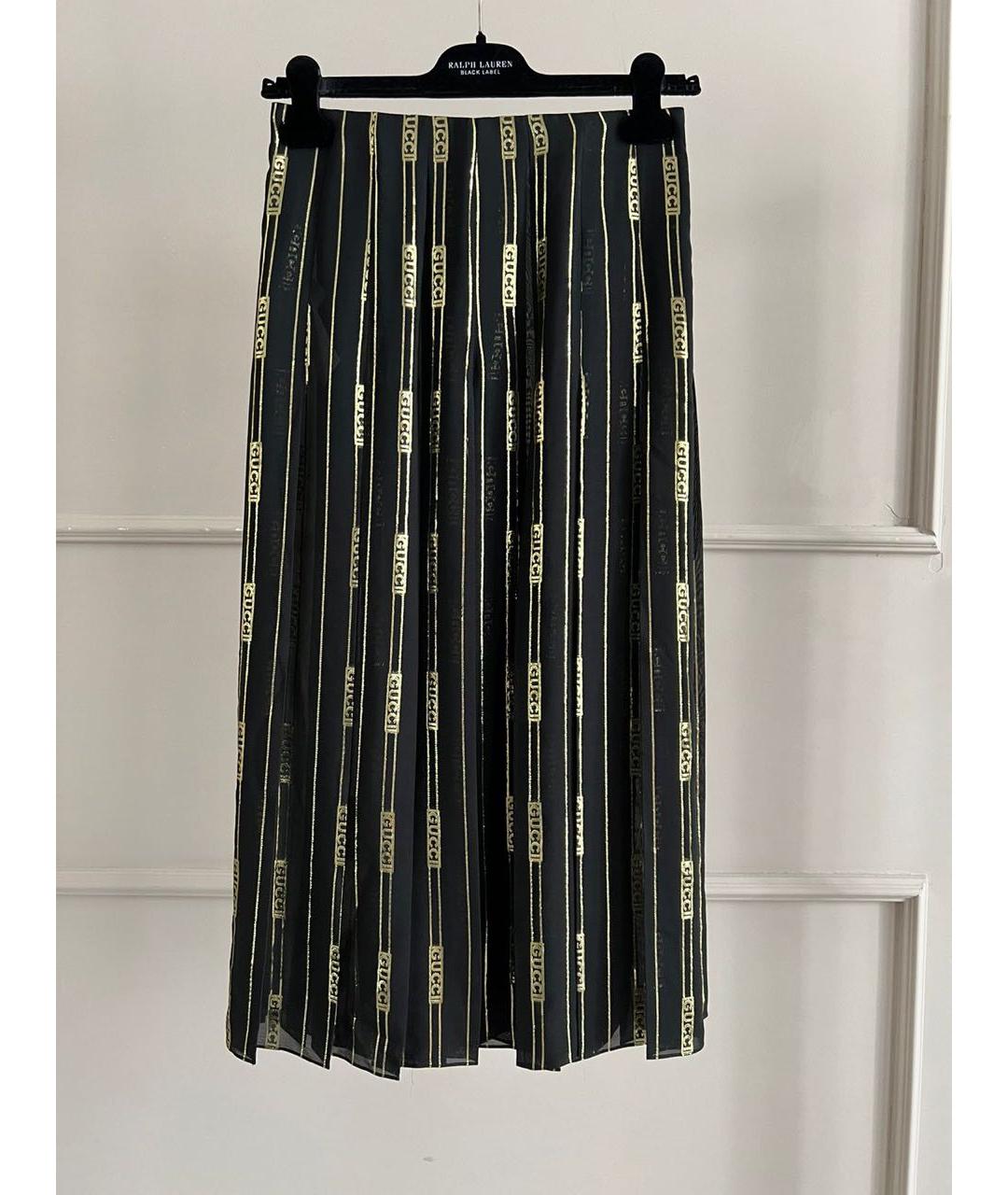 GUCCI Черная юбка макси, фото 9