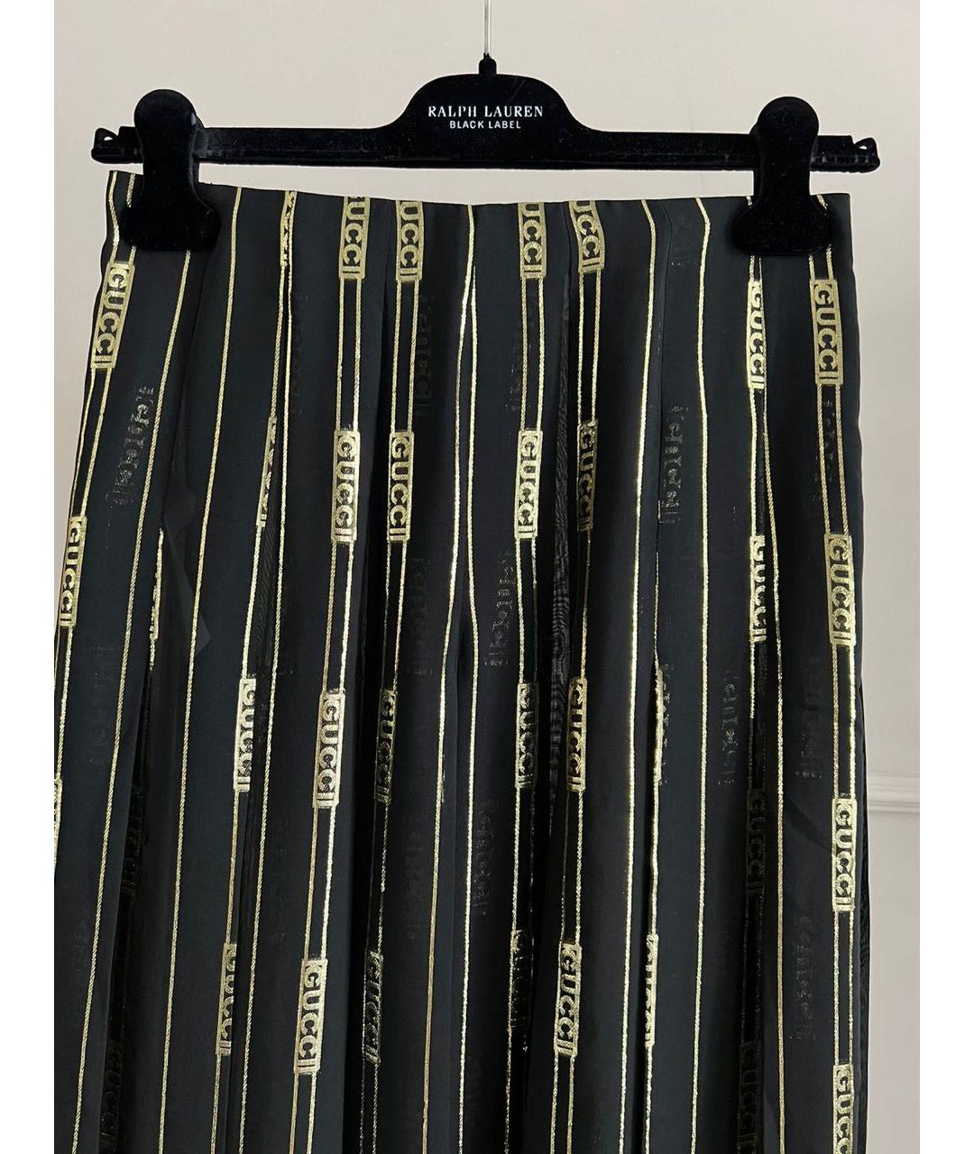 GUCCI Черная юбка макси, фото 3