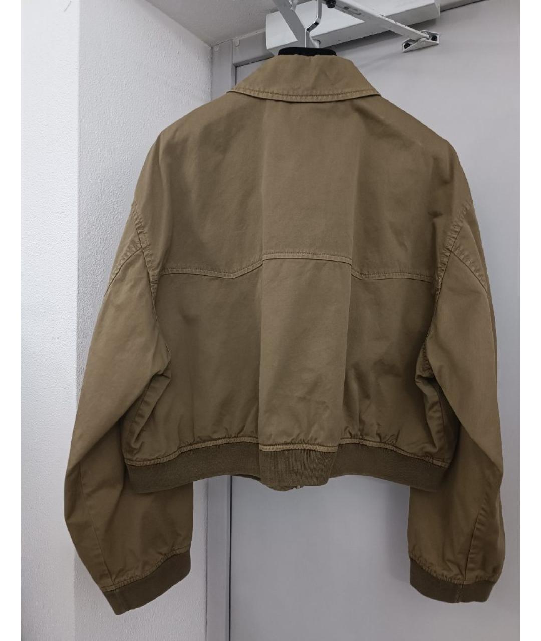 MIU MIU Хаки хлопковая куртка, фото 2