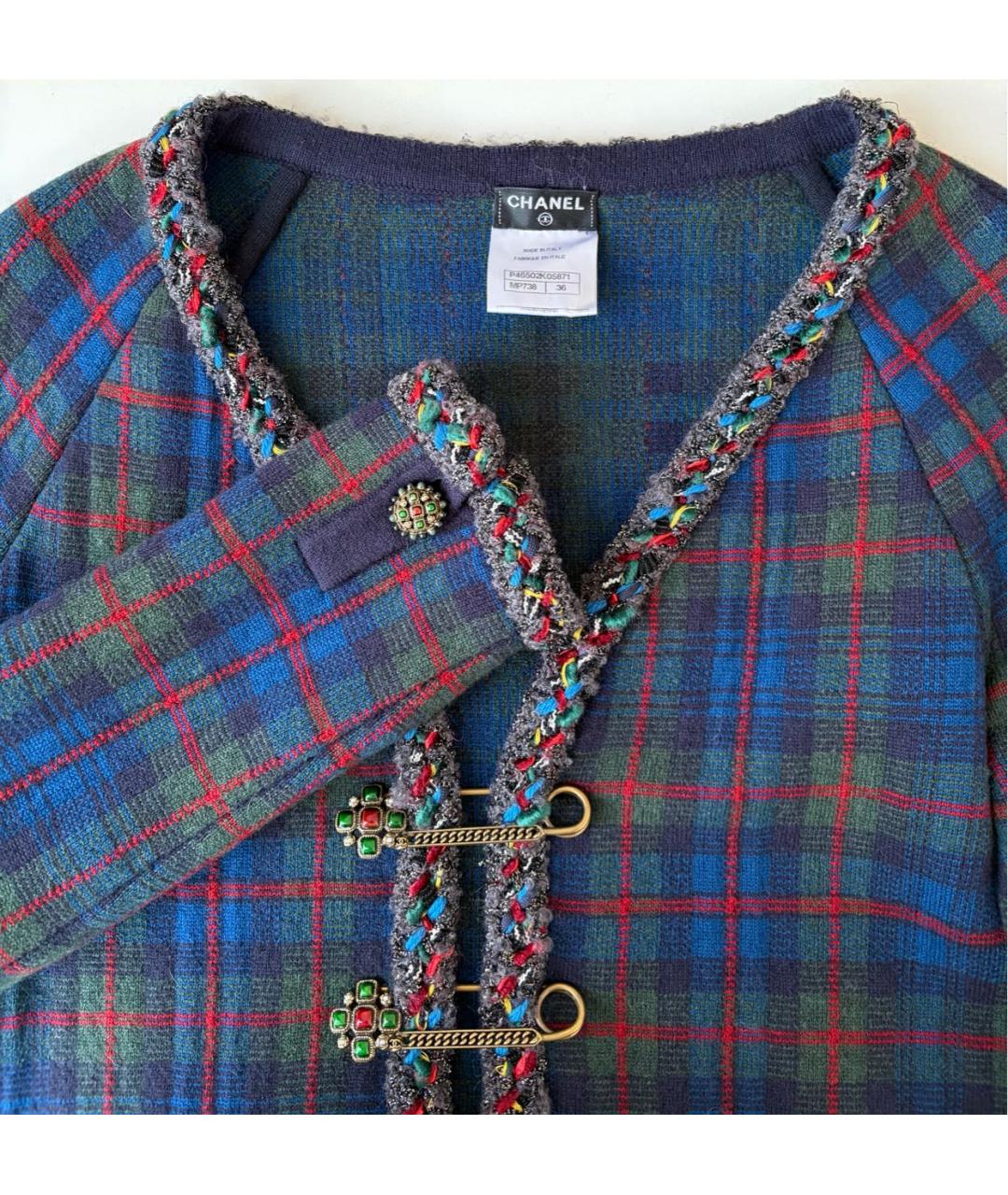CHANEL Мульти кашемировый жакет/пиджак, фото 4
