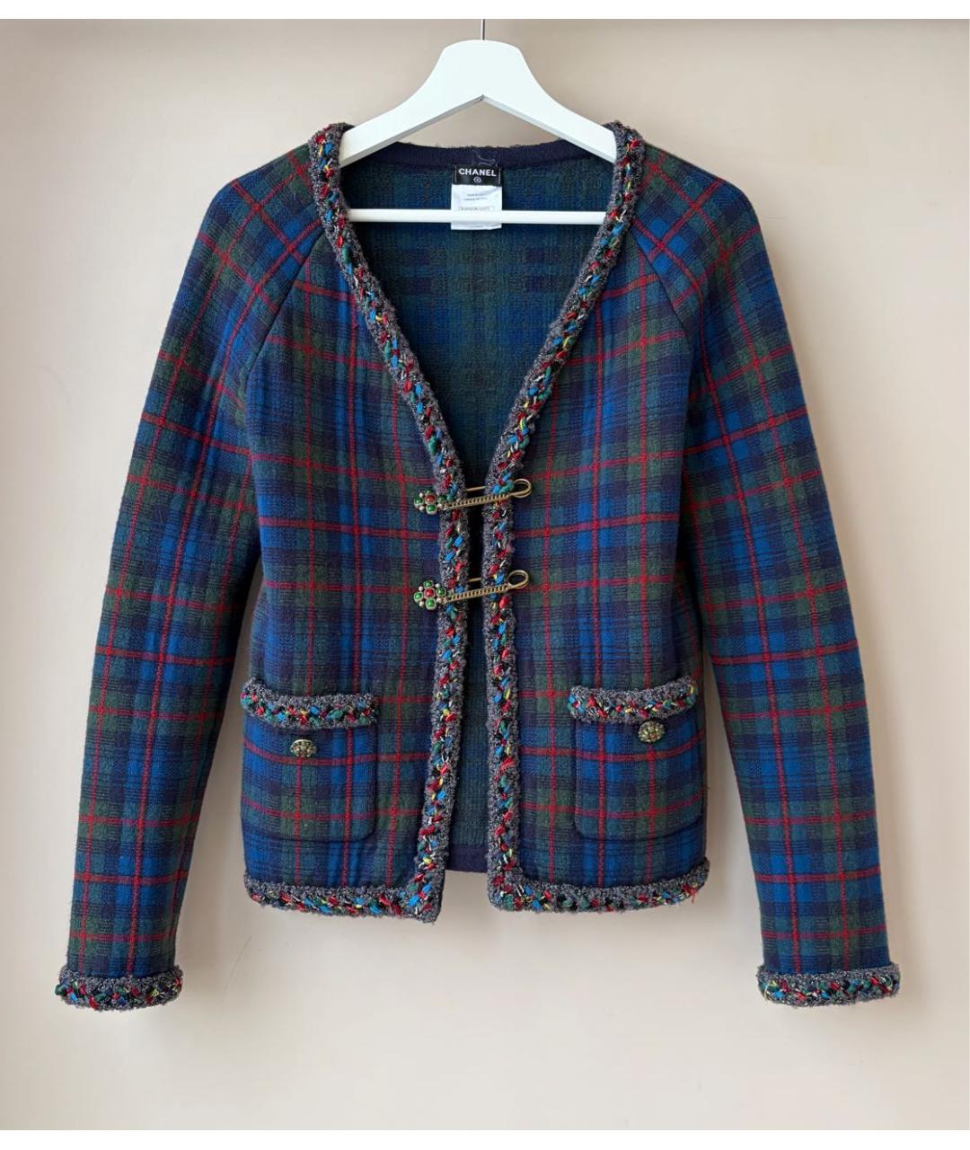 CHANEL Мульти кашемировый жакет/пиджак, фото 2