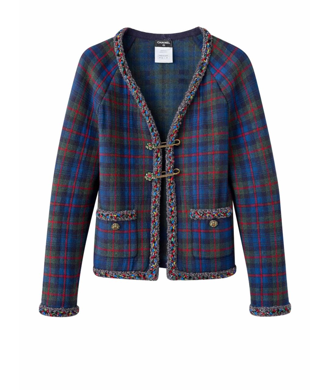 CHANEL Мульти кашемировый жакет/пиджак, фото 1