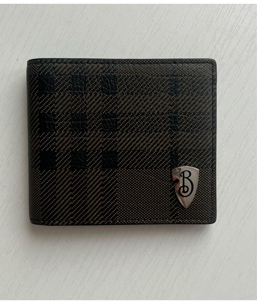 BURBERRY Хаки кожаный кошелек, фото 5