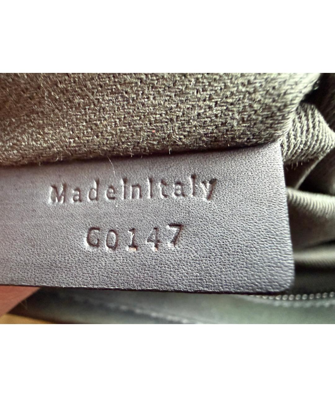 BERLUTI Антрацитовый кожаный портфель, фото 5