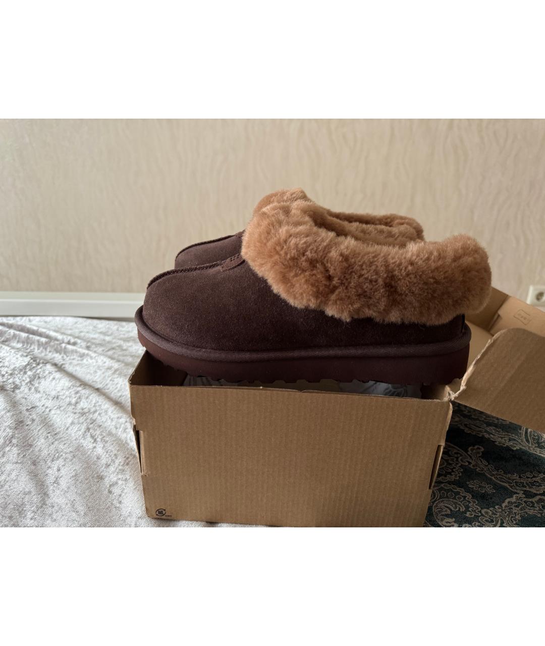 UGG AUSTRALIA Коричневые замшевые ботинки, фото 9