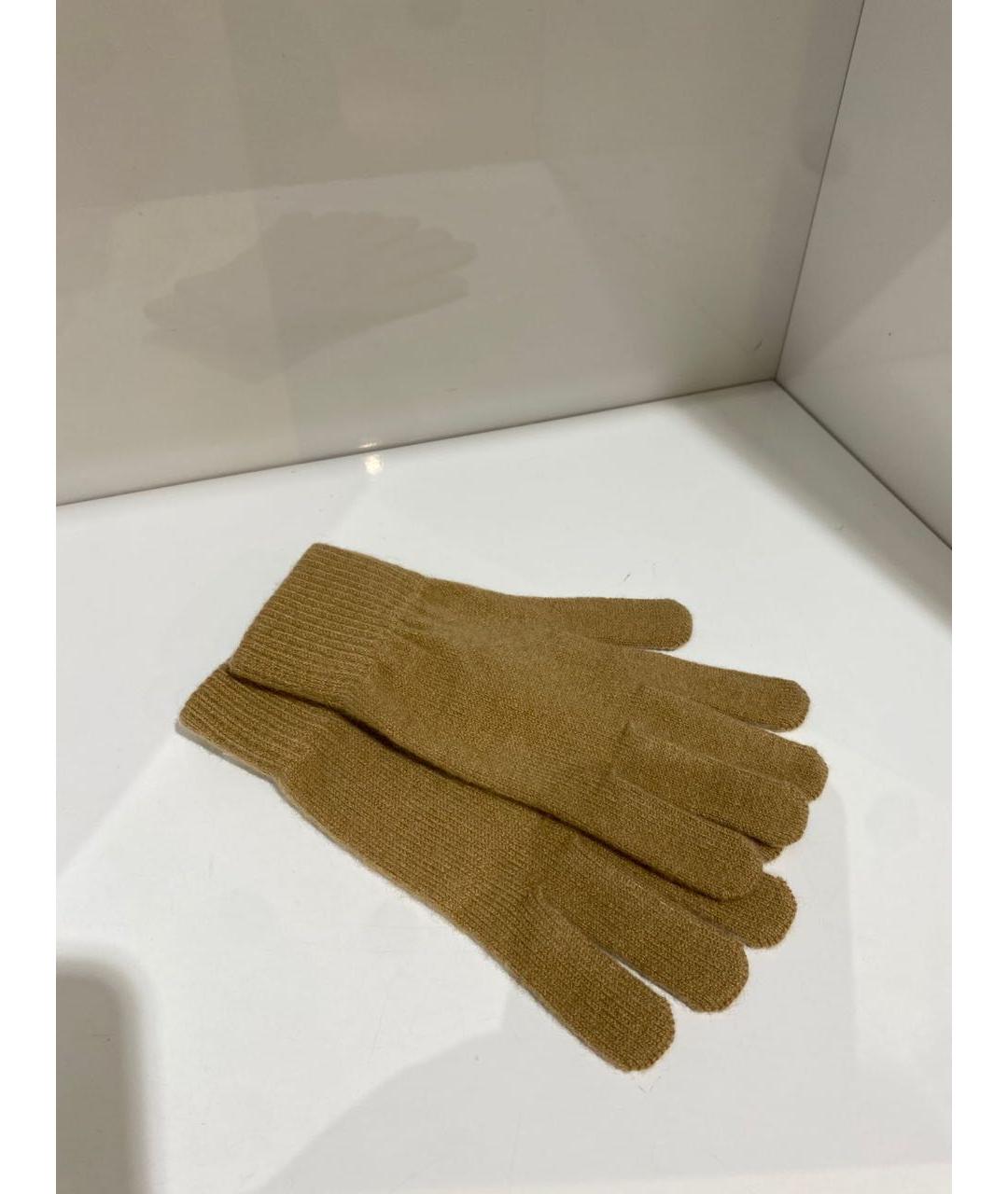 YVES SALOMON Коричневые перчатки, фото 2