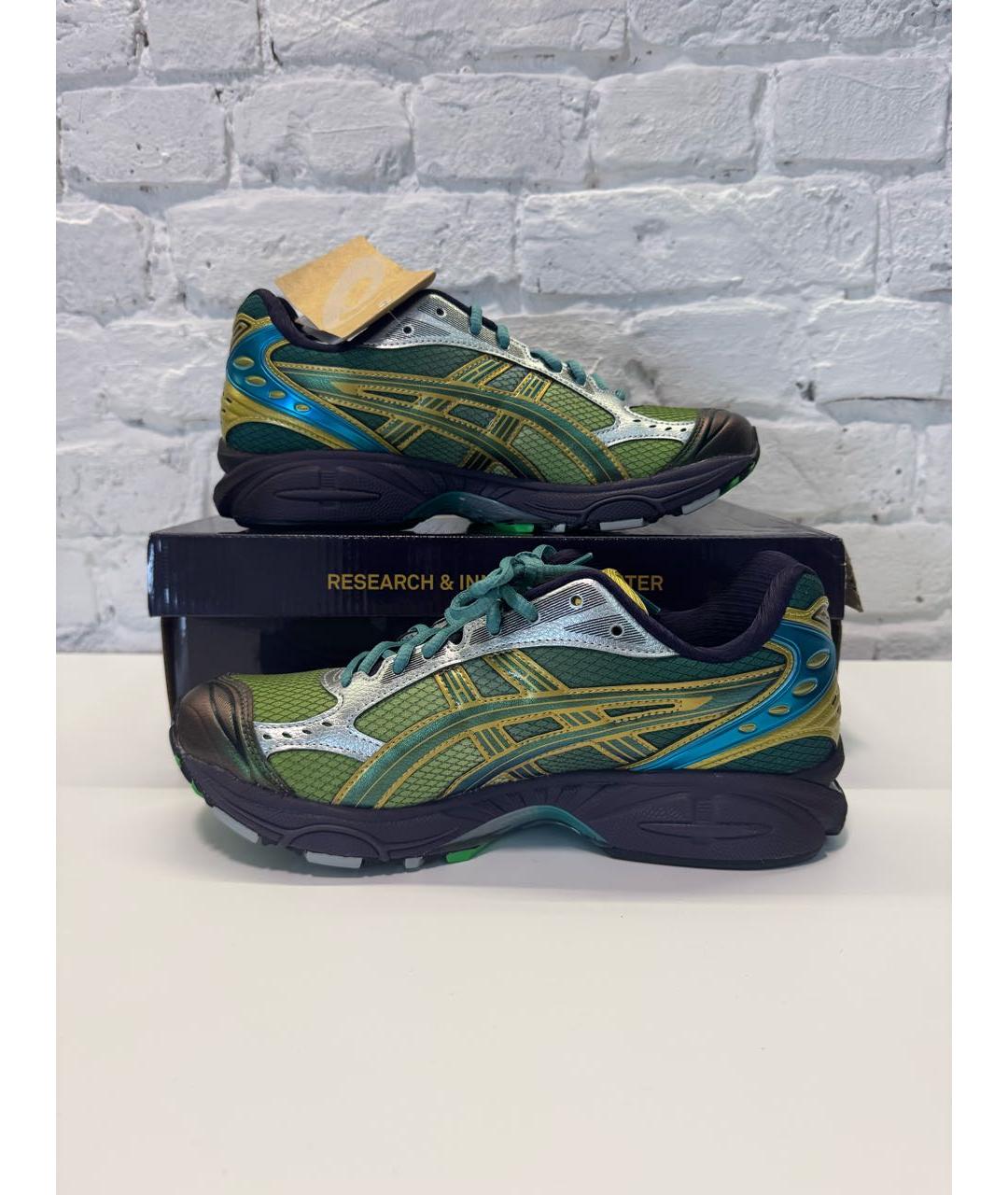 ASICS Зеленые синтетические низкие кроссовки / кеды, фото 2