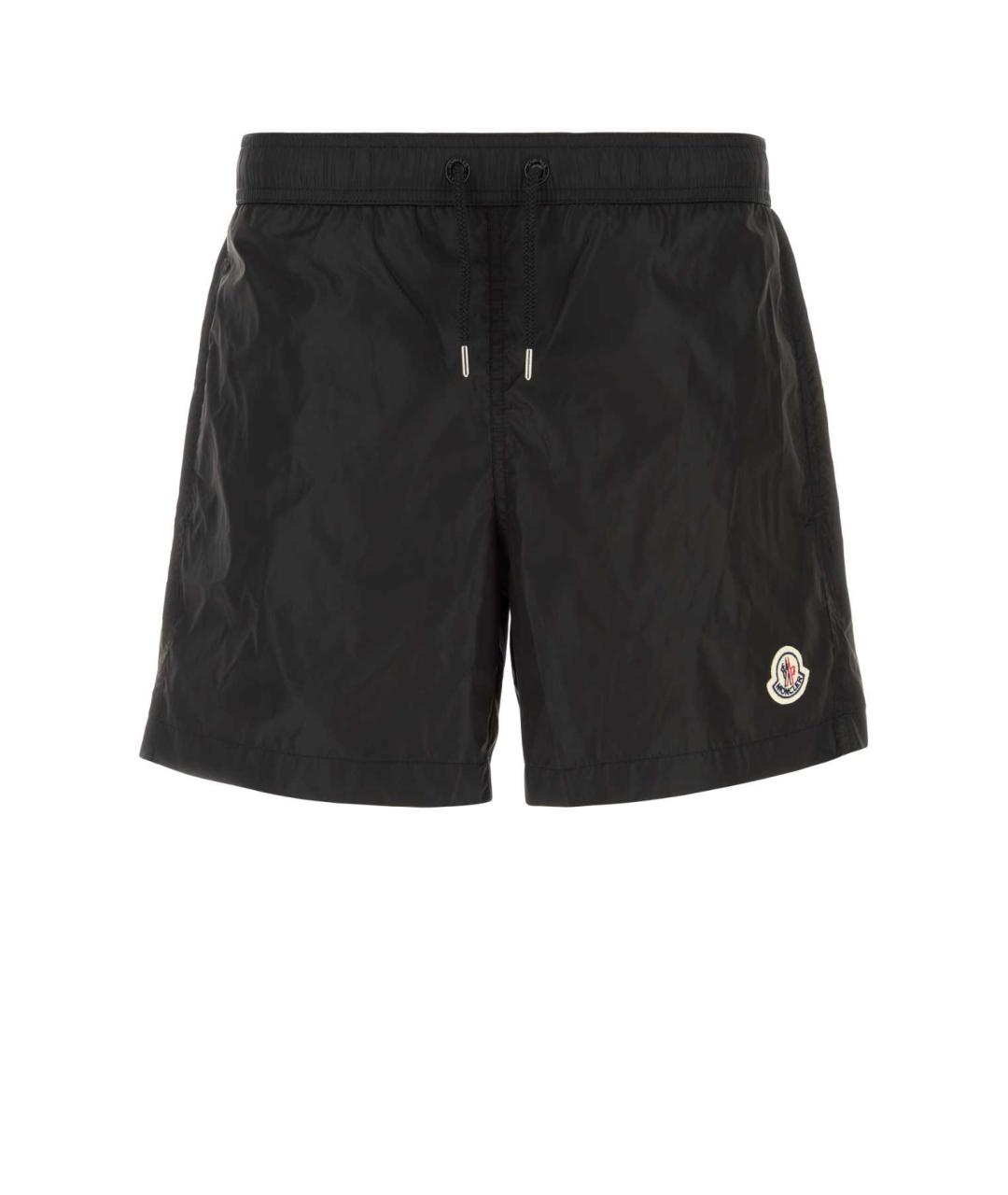 MONCLER Черные полиамидовые шорты, фото 1