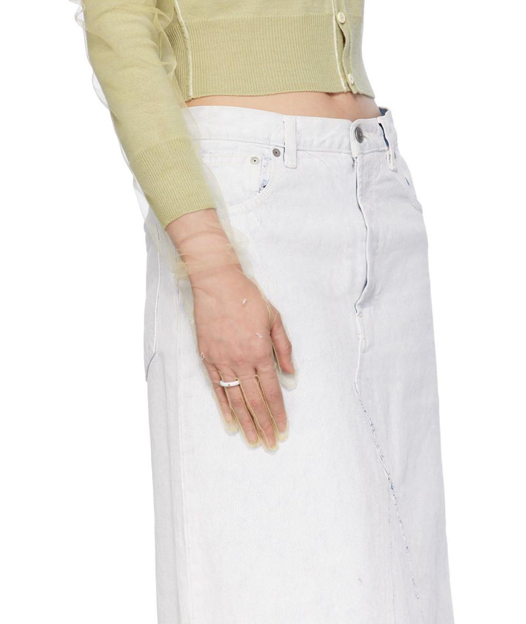 MAISON MARGIELA Белое латунное кольцо, фото 4