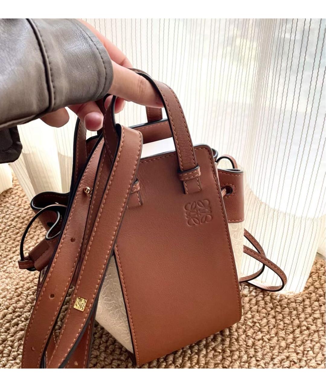 LOEWE Коричневая сумка через плечо, фото 8