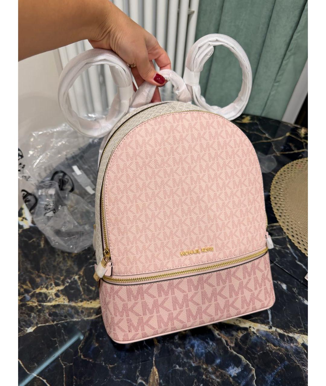 MICHAEL KORS Розовый рюкзак, фото 2