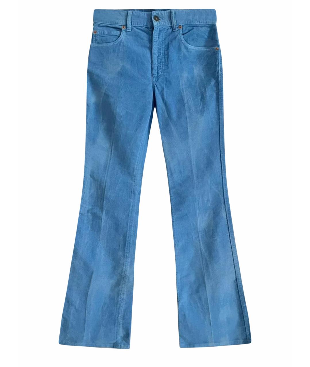 GUCCI Голубые брюки узкие, фото 1