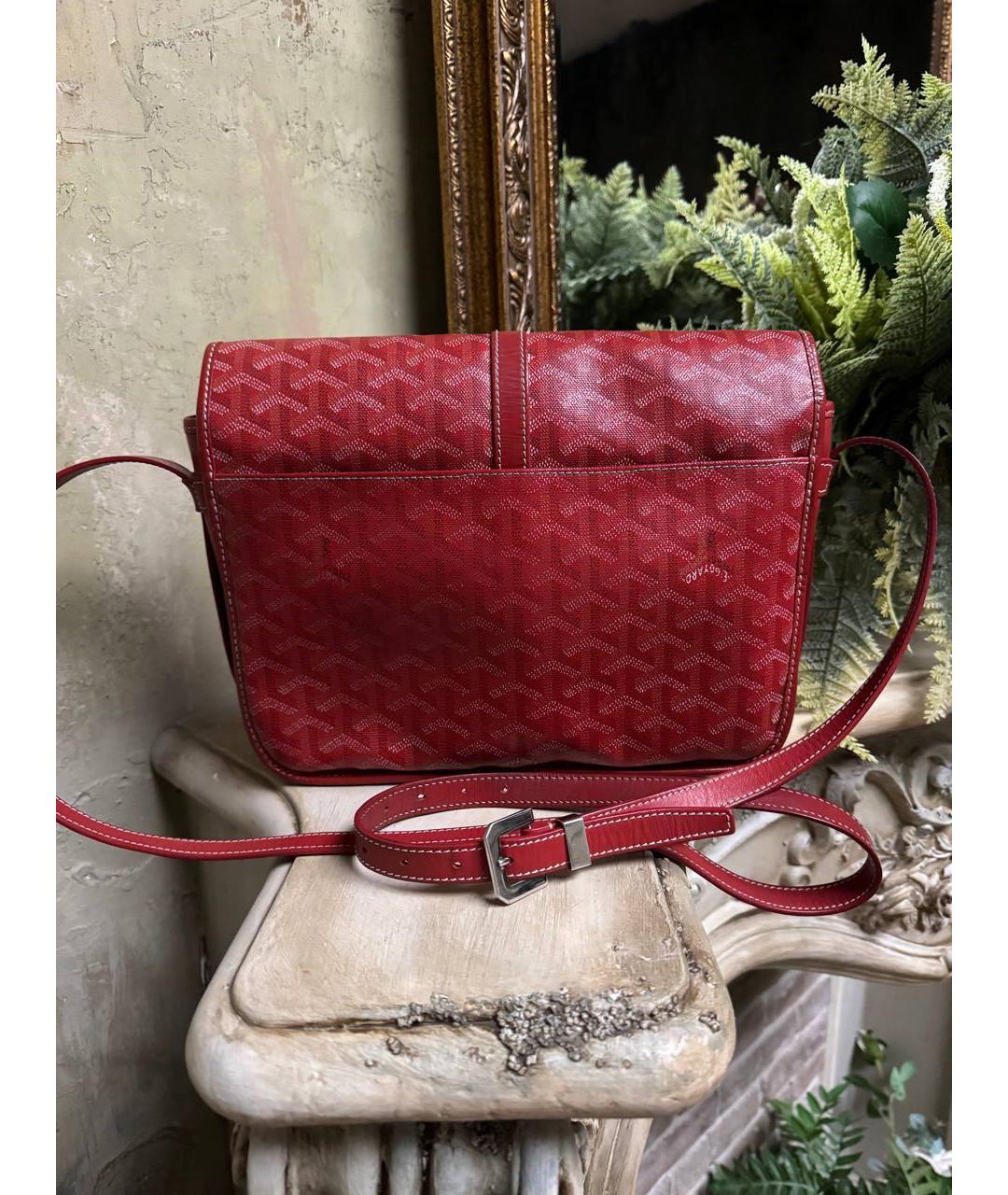 GOYARD Бордовая сумка на плечо, фото 2