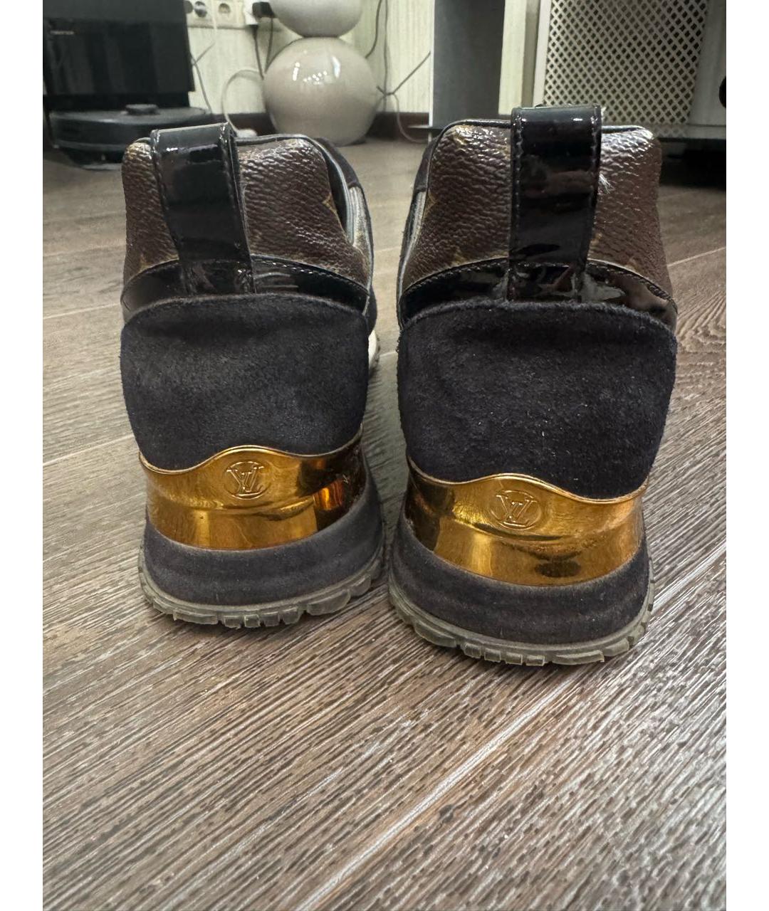 LOUIS VUITTON Черные текстильные кроссовки, фото 4