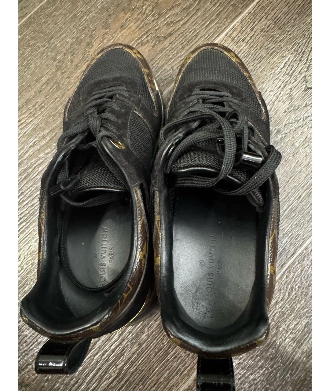 LOUIS VUITTON Черные текстильные кроссовки, фото 3