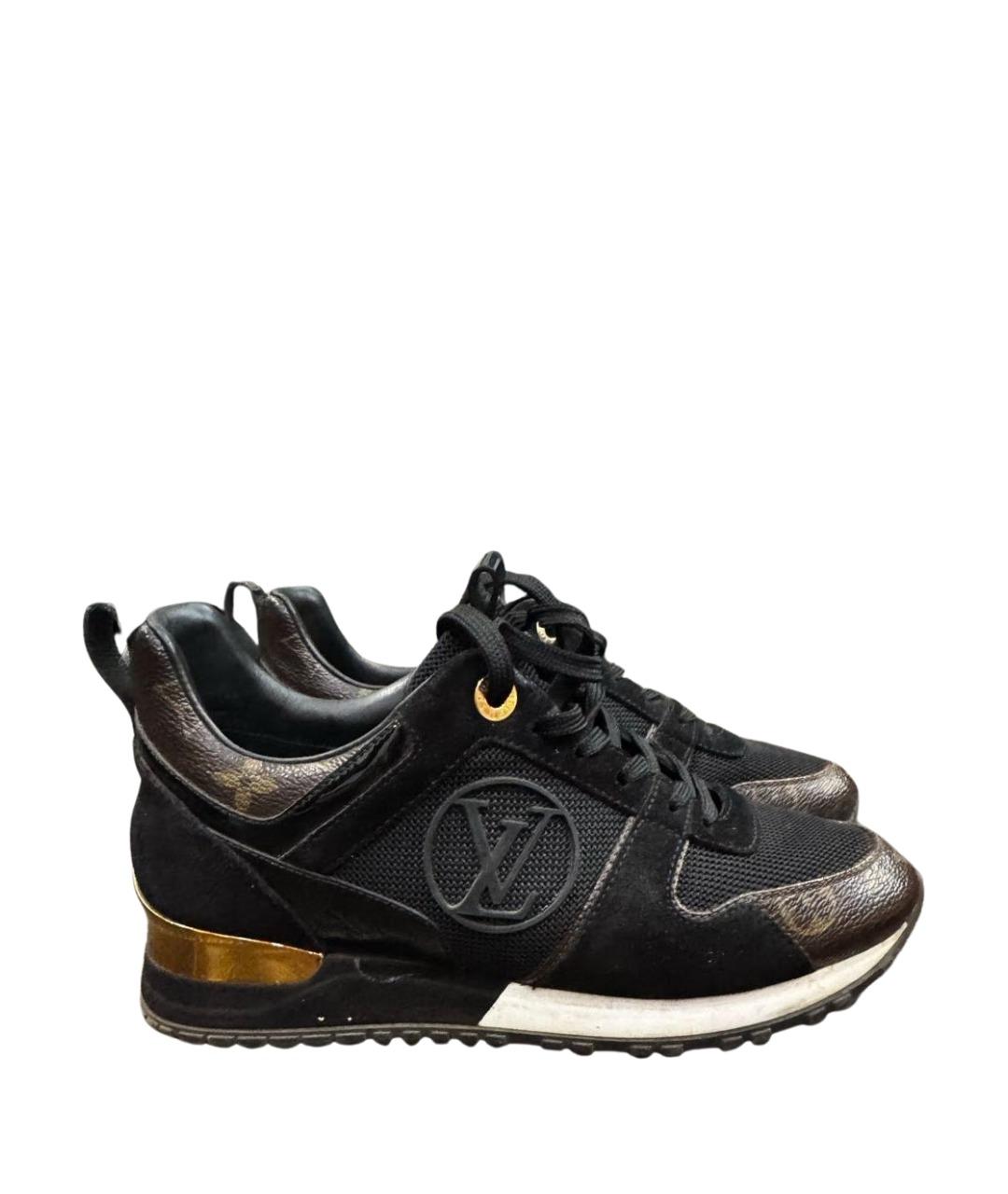 LOUIS VUITTON Черные текстильные кроссовки, фото 1
