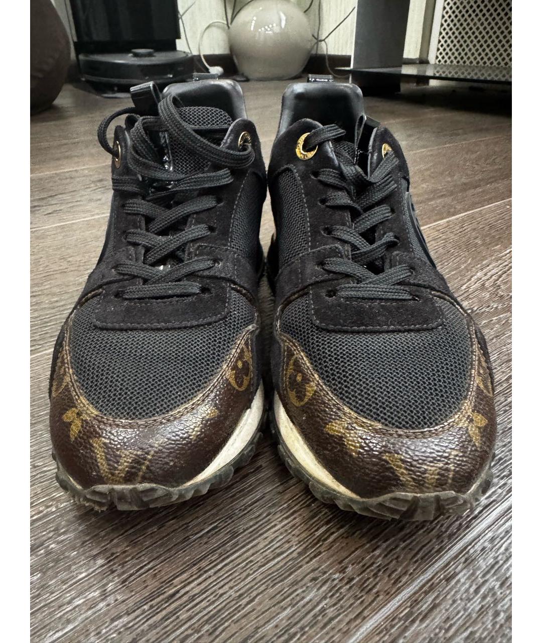 LOUIS VUITTON Черные текстильные кроссовки, фото 2