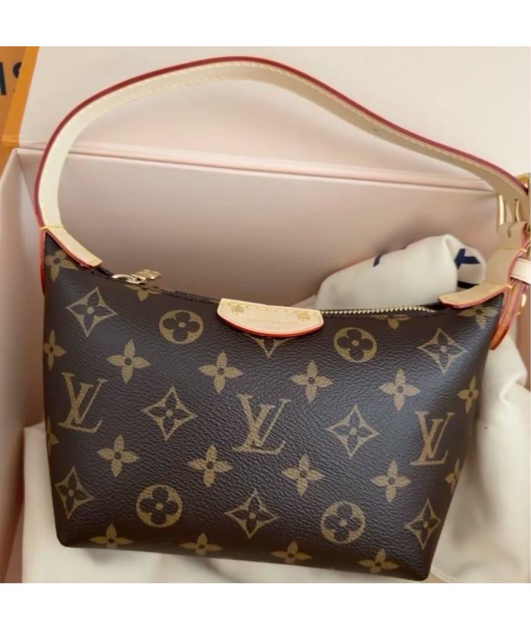 LOUIS VUITTON Коричневая сумка с короткими ручками, фото 6