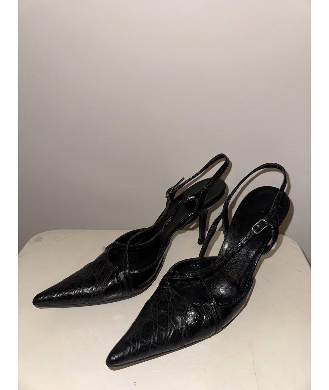 DOLCE&GABBANA Черные туфли из экзотической кожи, фото 2