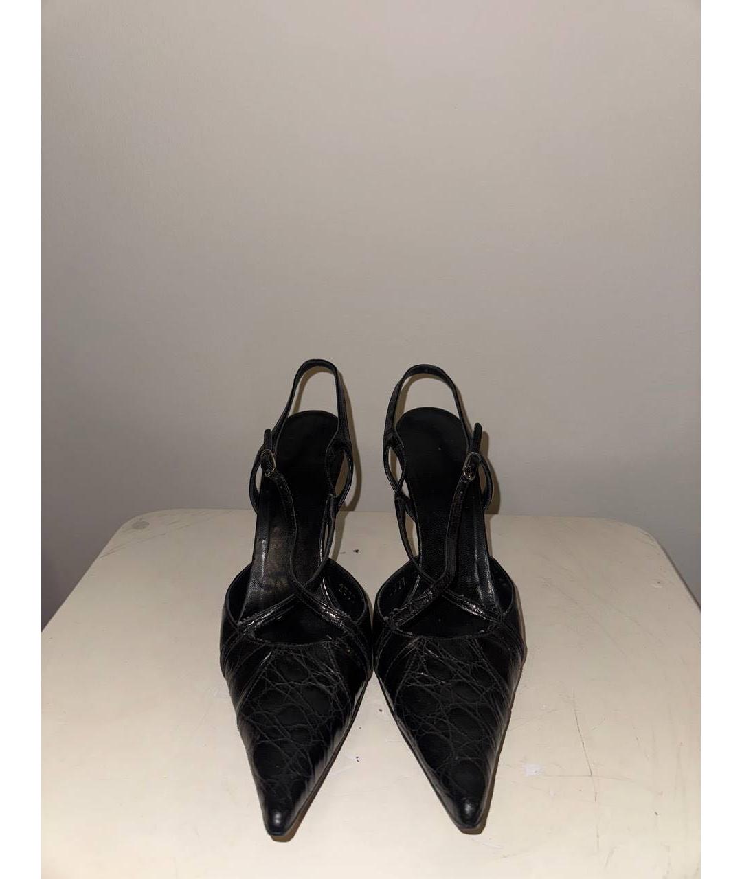 DOLCE&GABBANA Черные туфли из экзотической кожи, фото 3