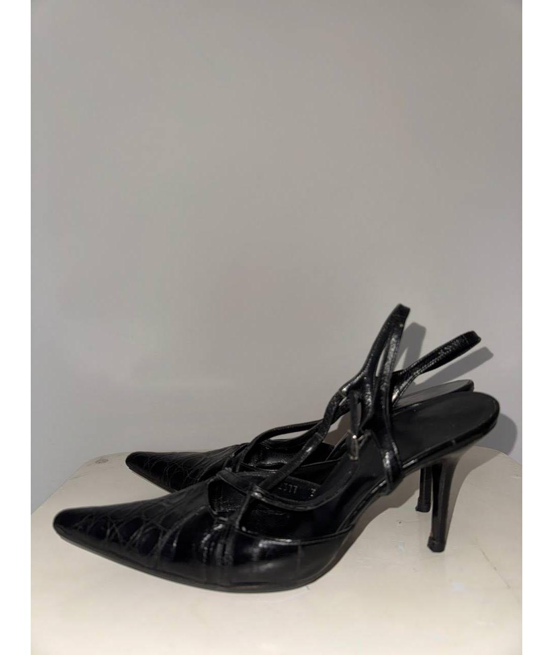 DOLCE&GABBANA Черные туфли из экзотической кожи, фото 6