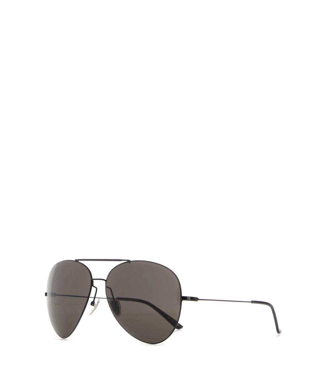 GUCCI Черные металлические солнцезащитные очки, фото 1