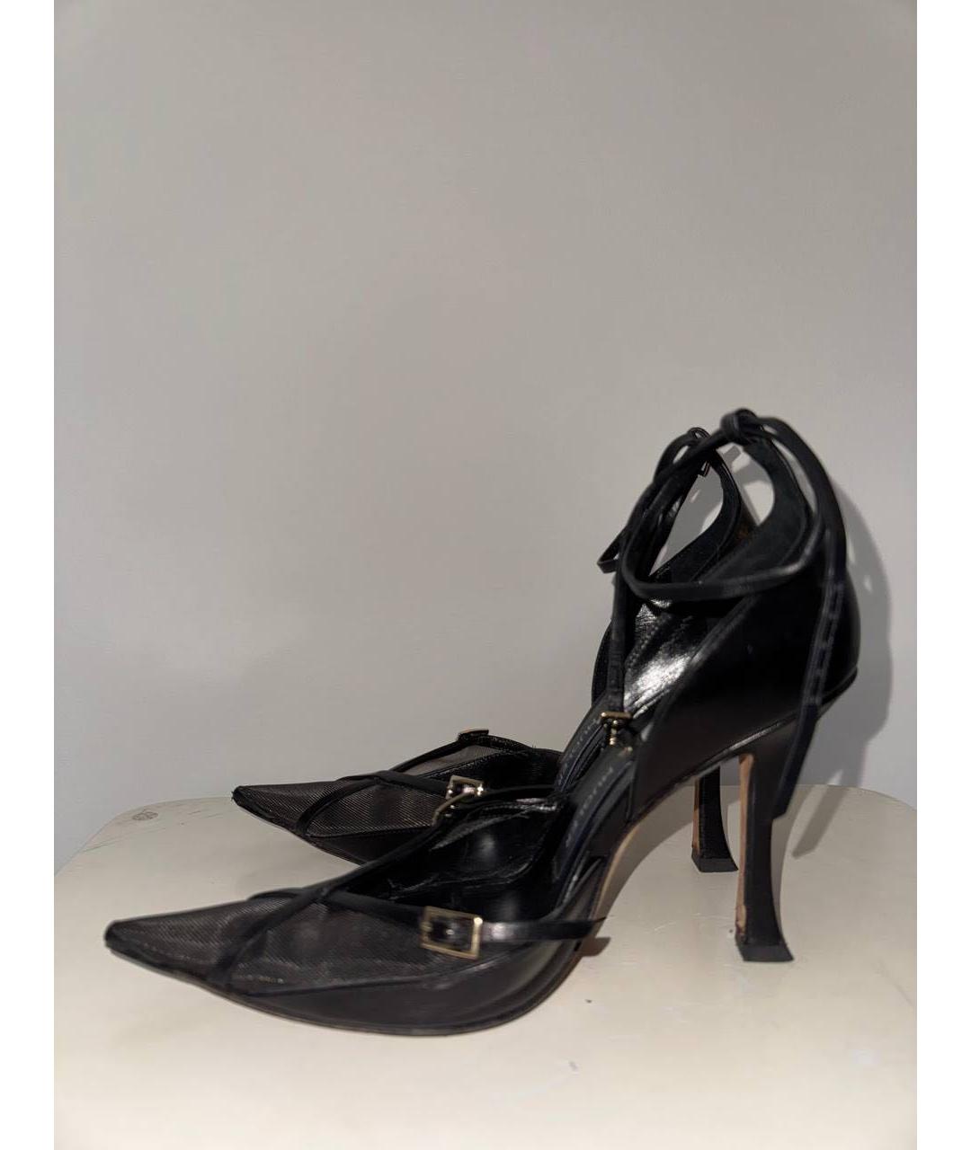 JIMMY CHOO Черные кожаные туфли, фото 8