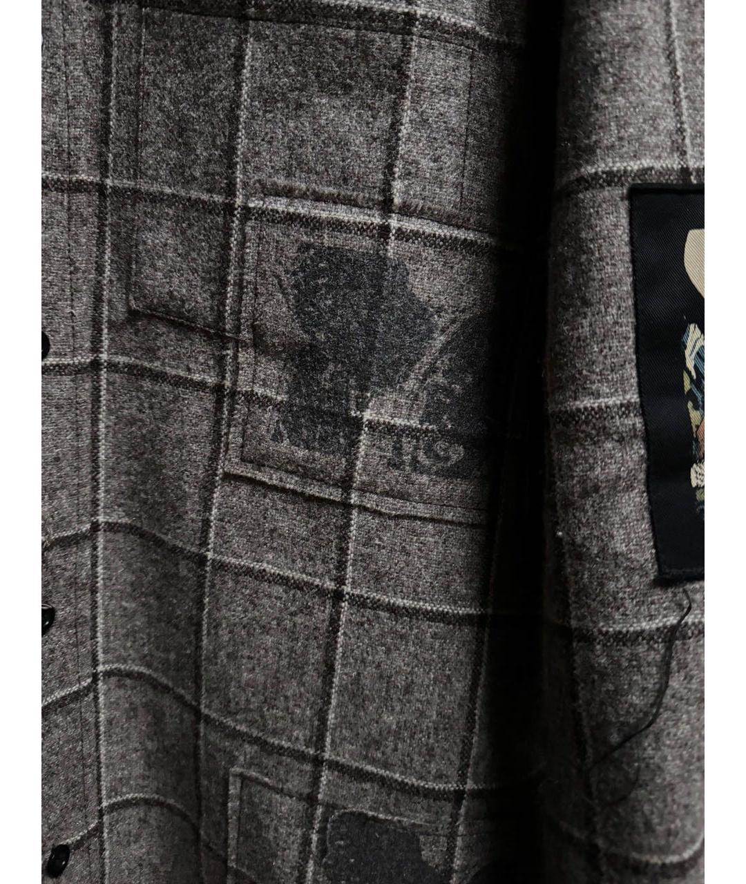 Enfants Riches Déprimés Серая хлопко-шерстяная классическая рубашка, фото 6