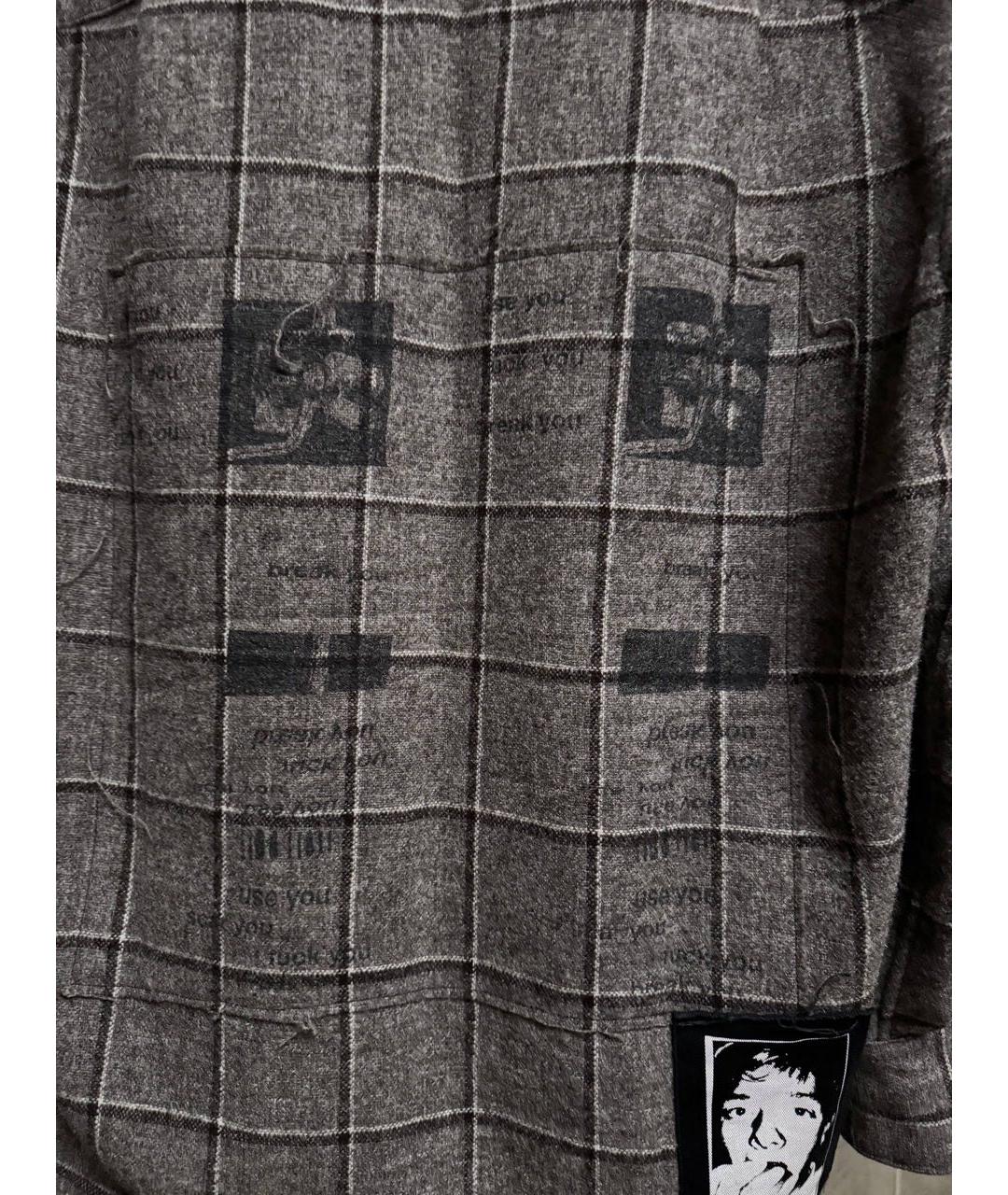 Enfants Riches Déprimés Серая хлопко-шерстяная классическая рубашка, фото 5