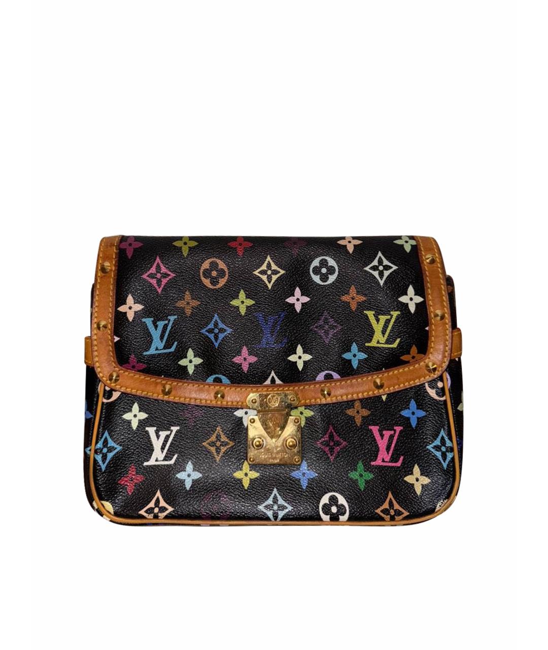 LOUIS VUITTON Черная кожаная сумка через плечо, фото 1