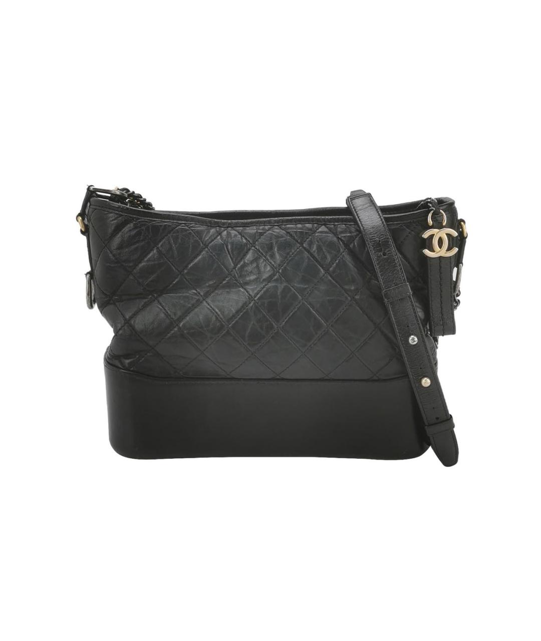 CHANEL Черная кожаная сумка через плечо, фото 1