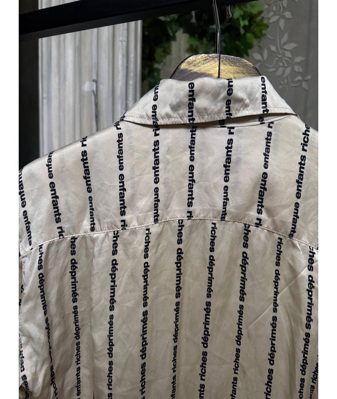 Enfants Riches Déprimés Белая шелковая классическая рубашка, фото 4