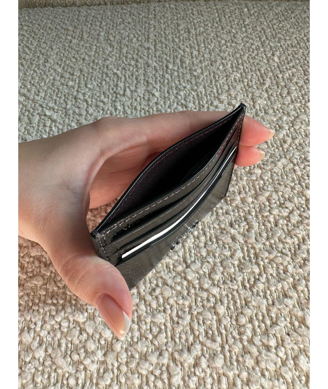 COACH Черный кожаный кардхолдер, фото 4